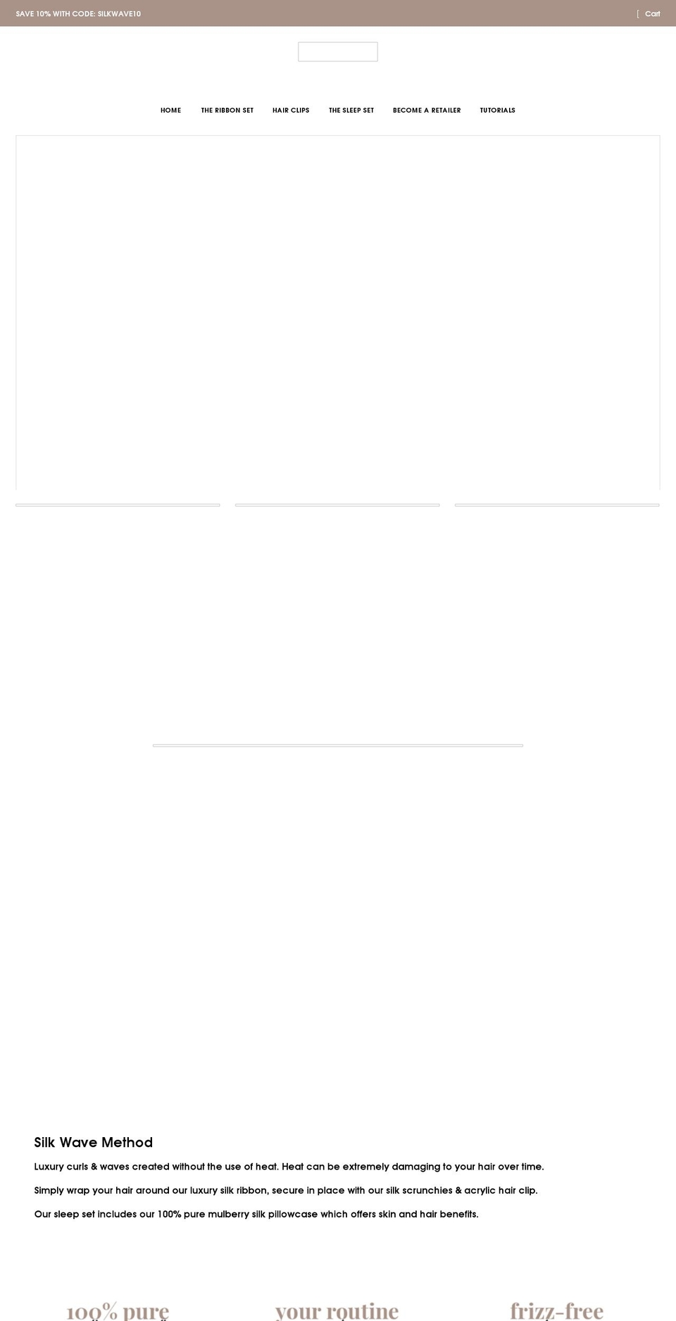 silkwavemethod.com shopify website screenshot