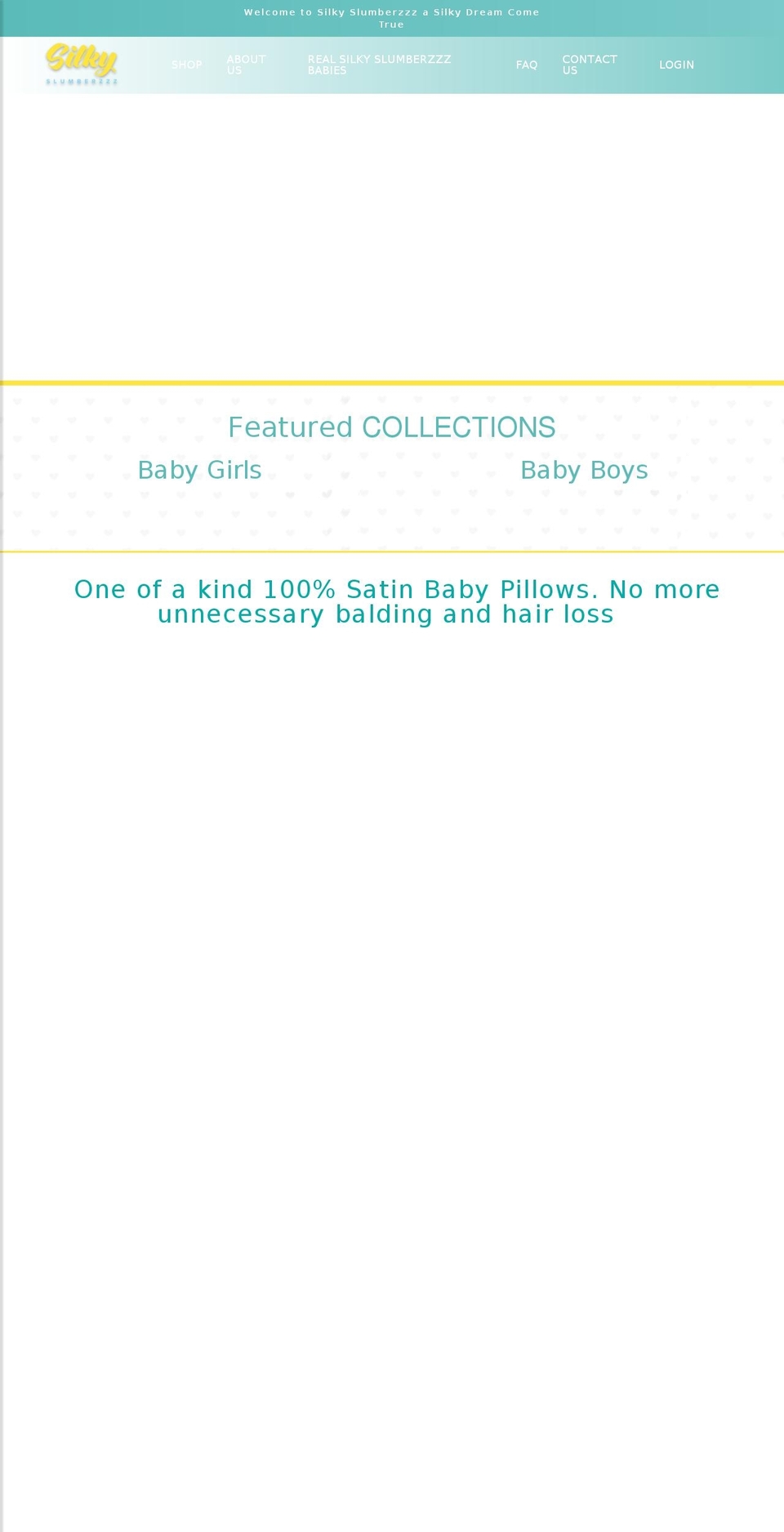 silkyslumberzzz.com shopify website screenshot