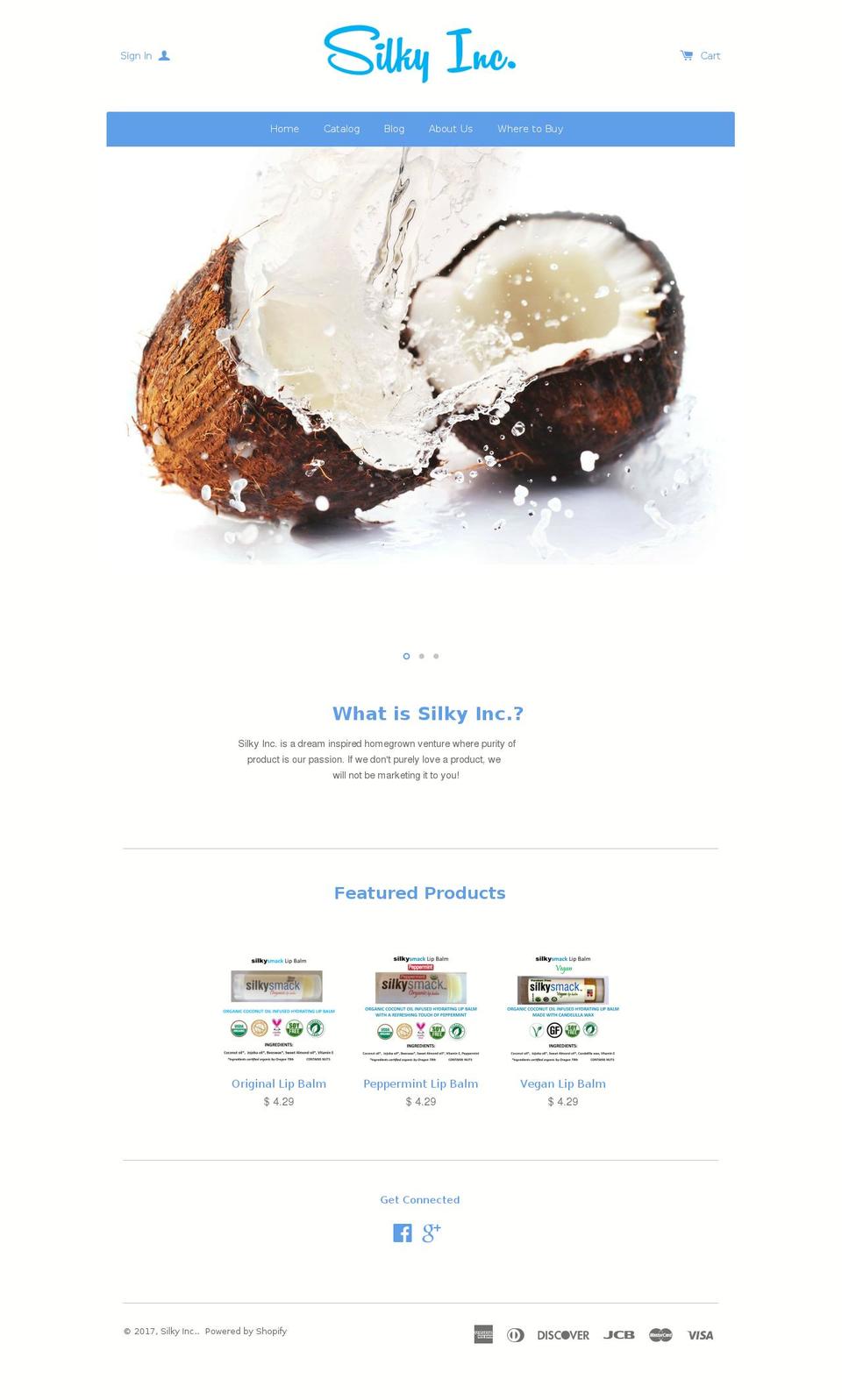 silkysmack.com shopify website screenshot