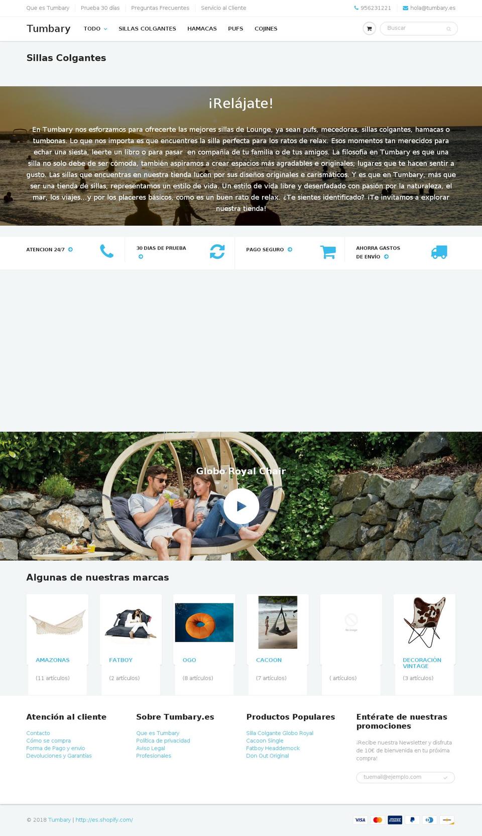 sillascolgante.com — Shopify storefront screenshot