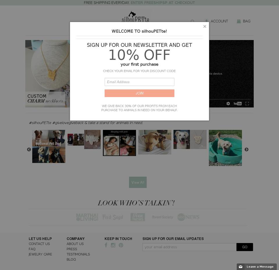 Active Theme Feb 2016 Shopify theme site example sillopet.com