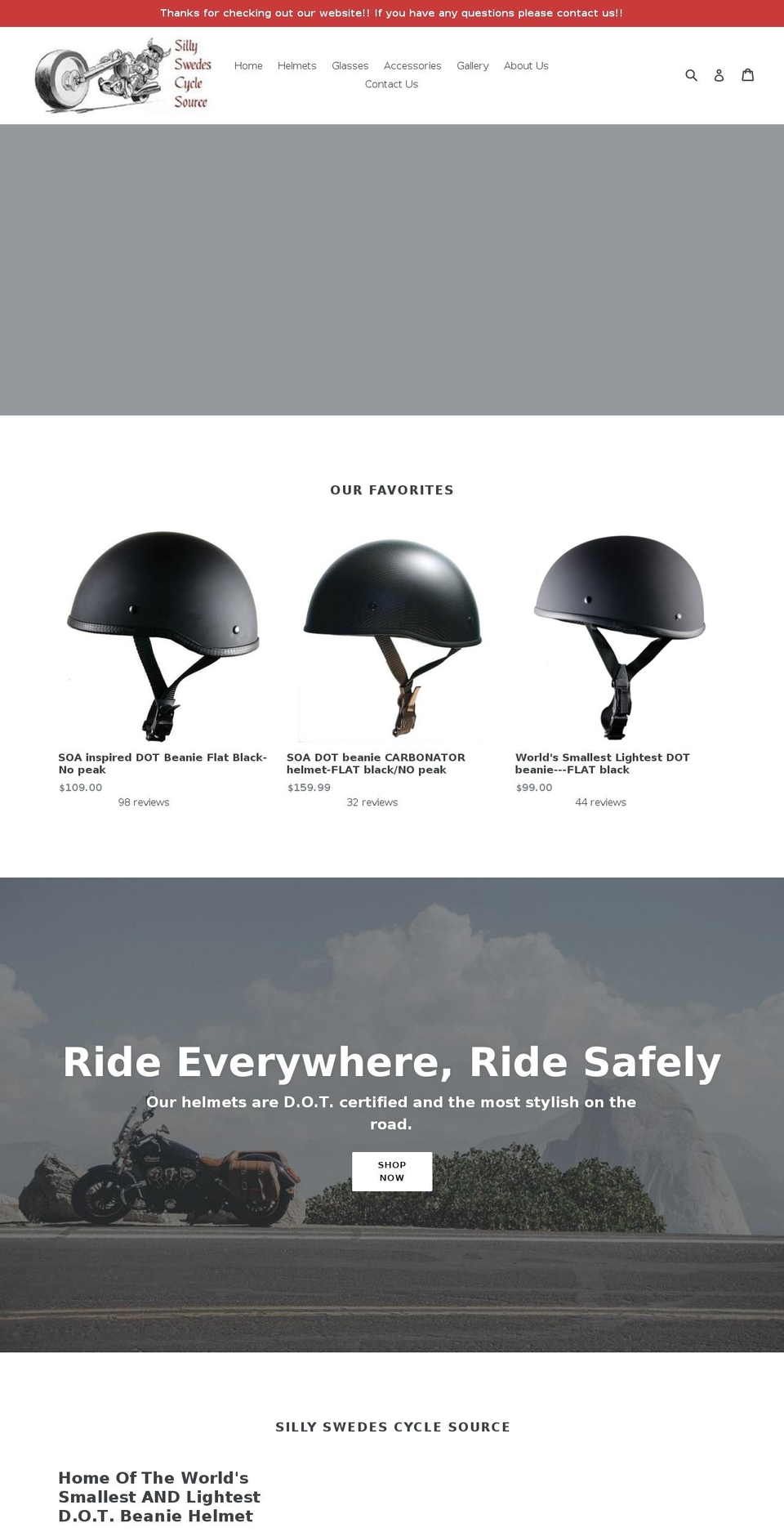 sillyswedescyclesource.com shopify website screenshot