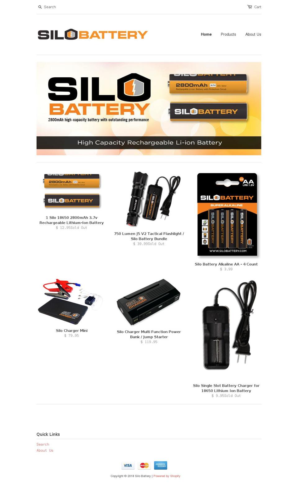 silobattery.com shopify website screenshot