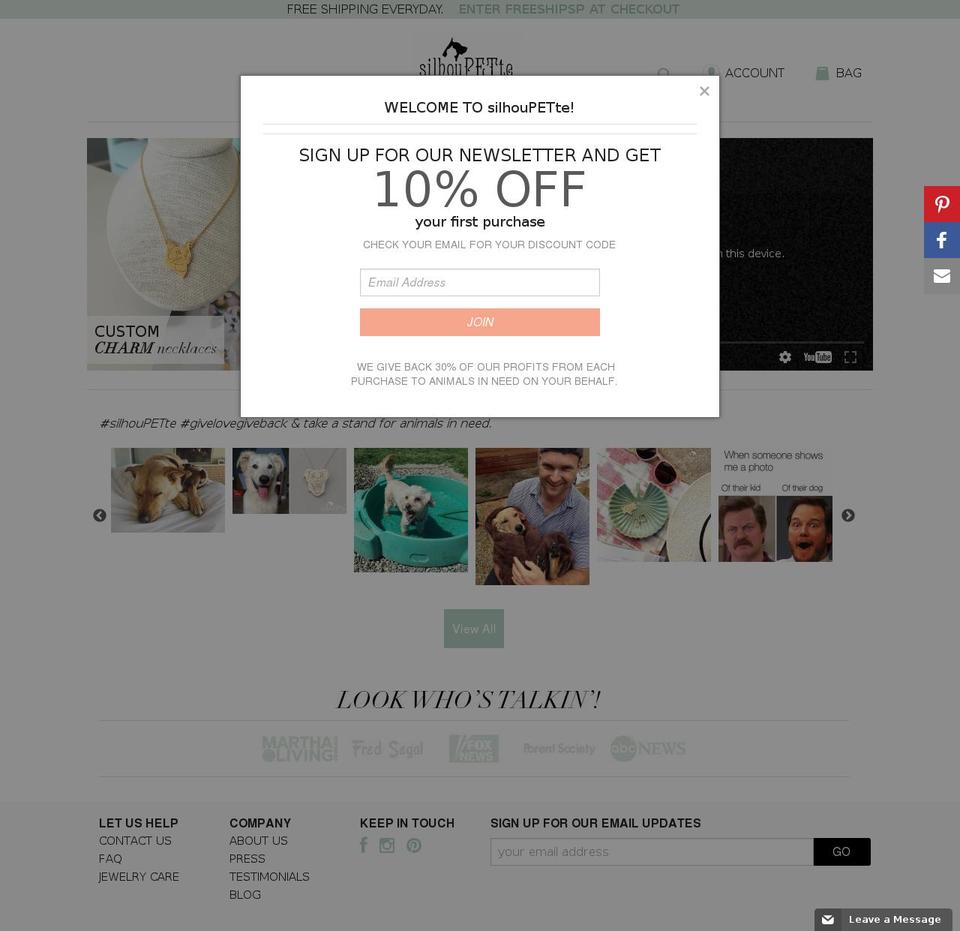 Active Theme Feb 2016 Shopify theme site example silopets.com