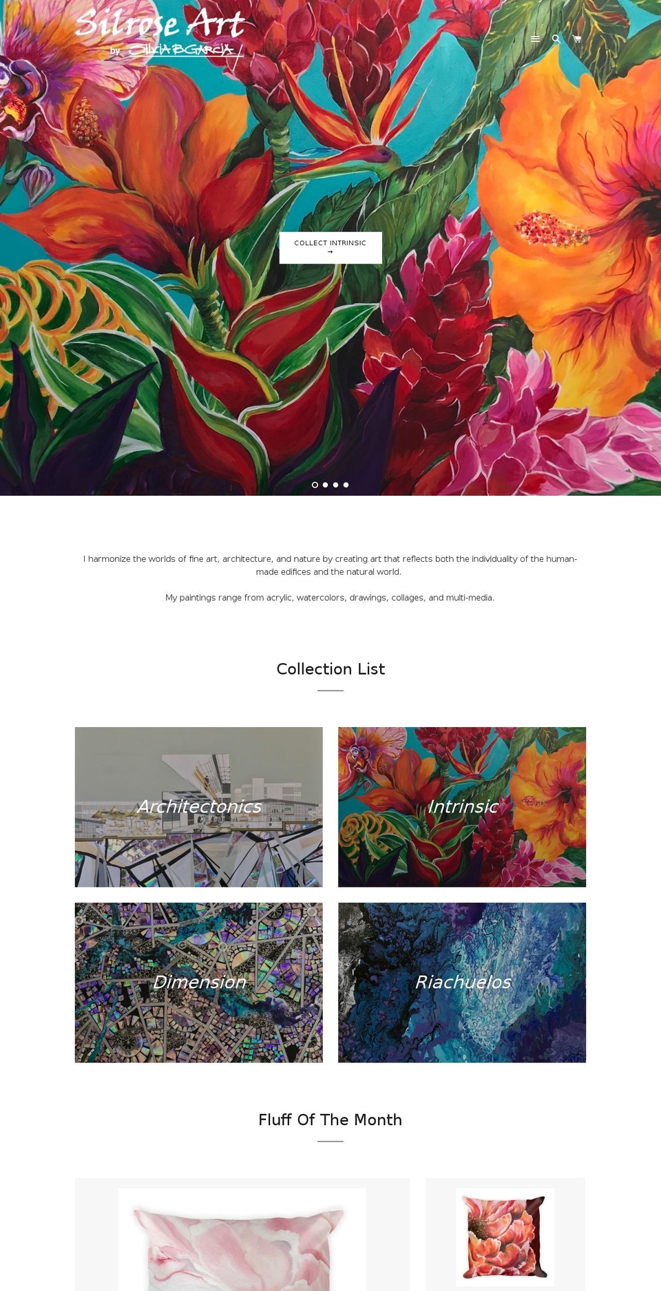 silroseart.com shopify website screenshot