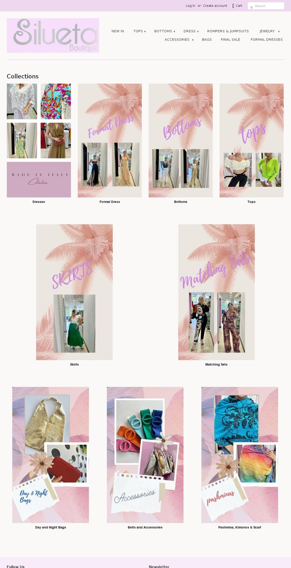 siluetaonline.com shopify website screenshot
