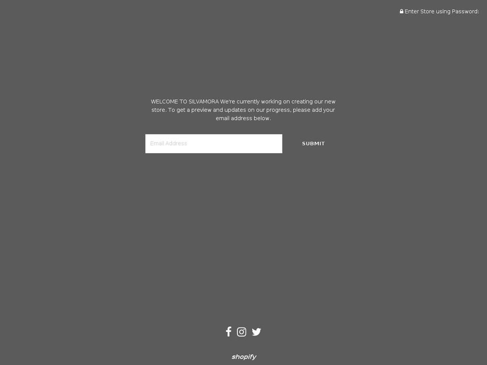silvamora.com shopify website screenshot