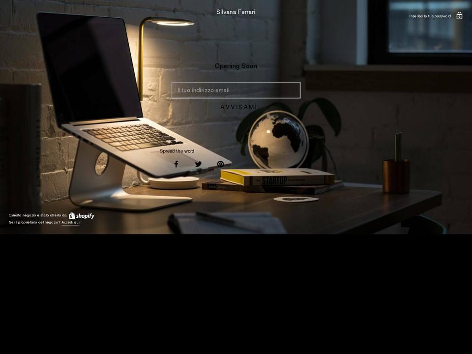 silvanaferrari.com shopify website screenshot