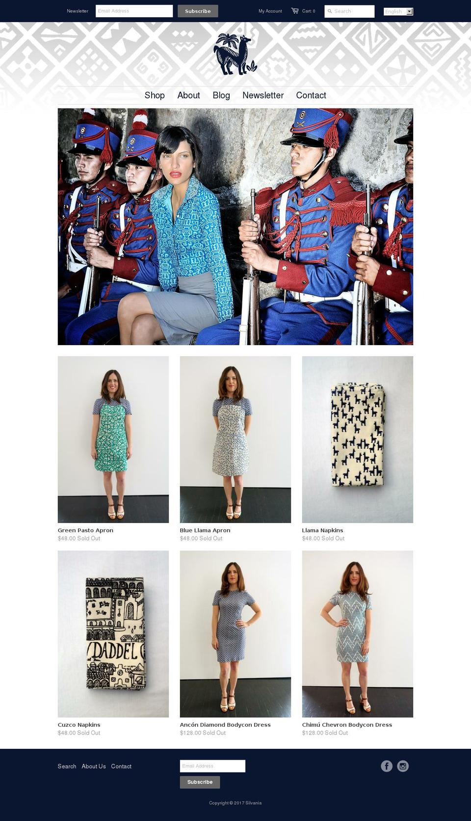 silvaniaprints.com shopify website screenshot