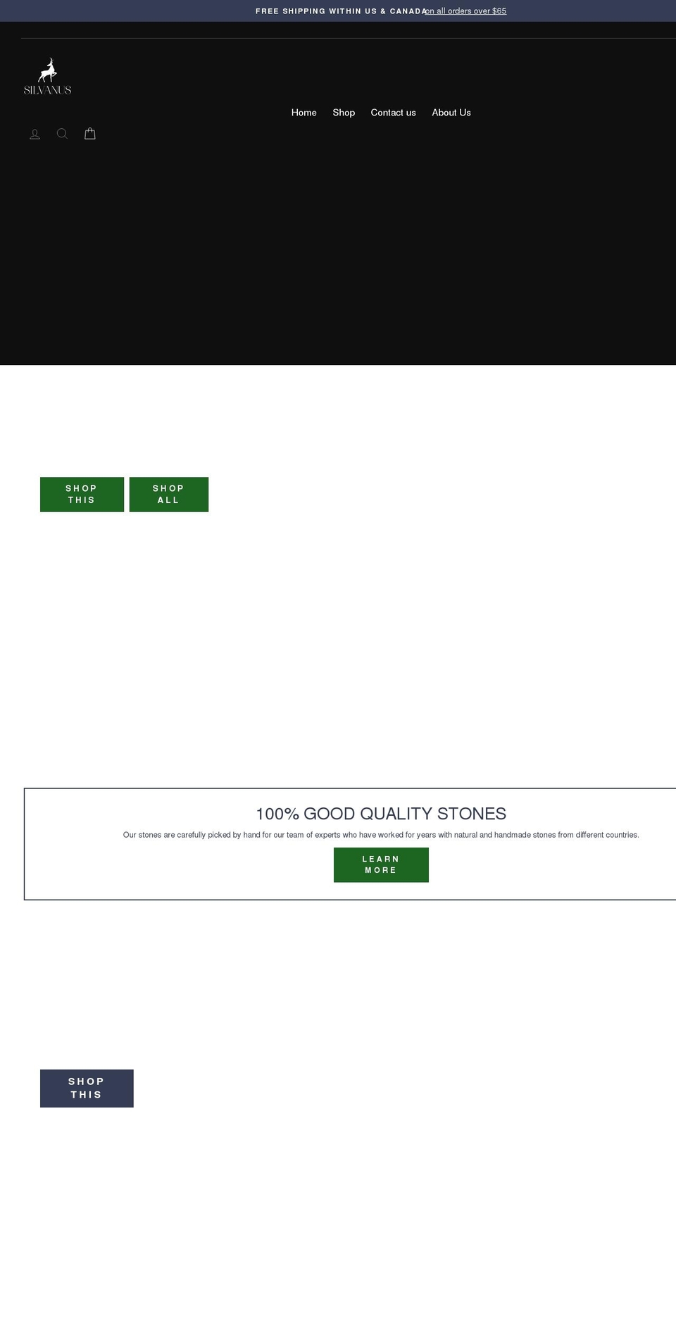 silvanus-shop.com shopify website screenshot