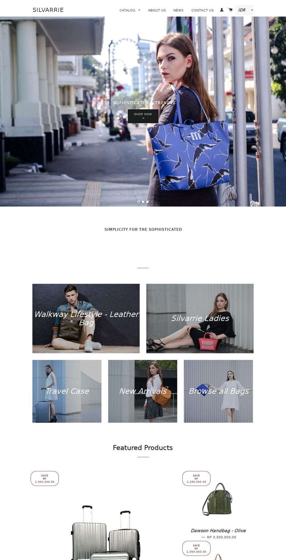 silvarrie.com shopify website screenshot