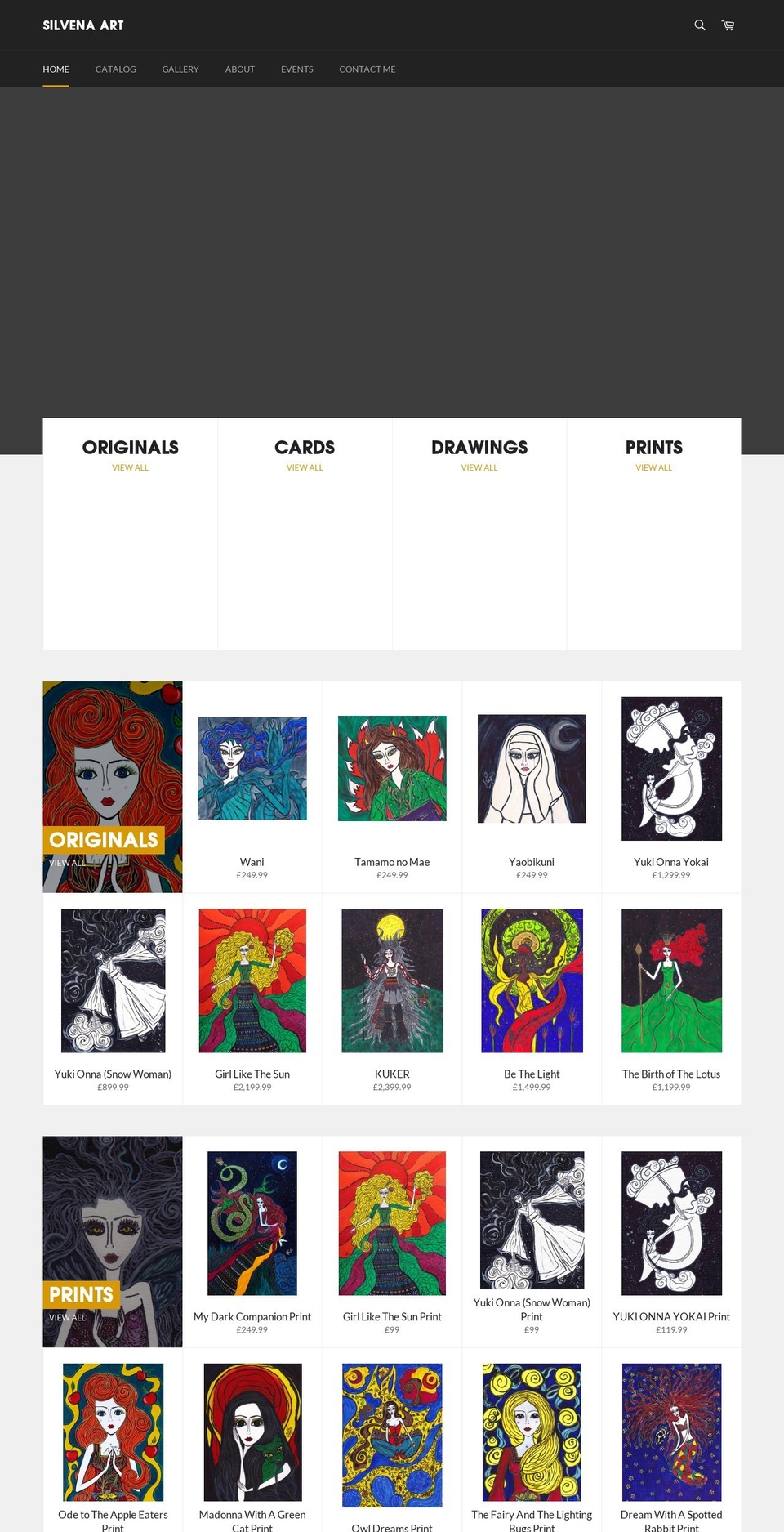silvena.co.uk shopify website screenshot