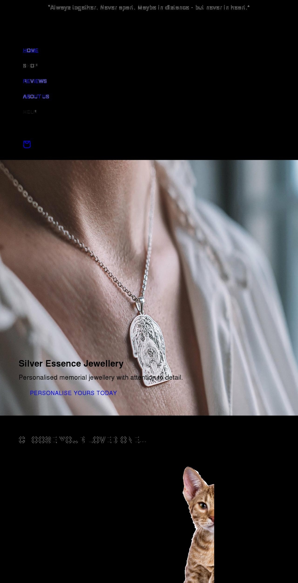 silver-essence.com shopify website screenshot