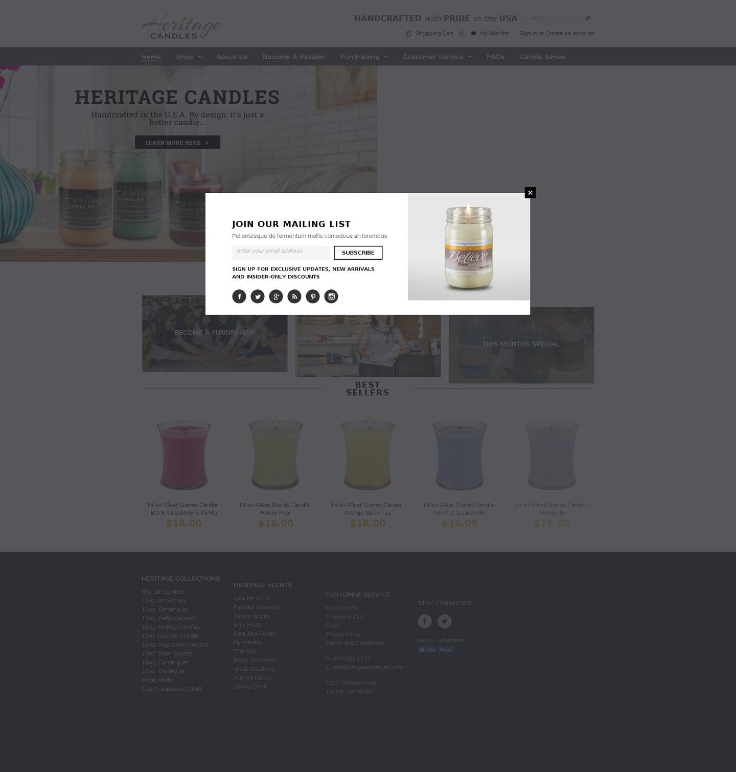 silver-scents.com — Shopify storefront screenshot