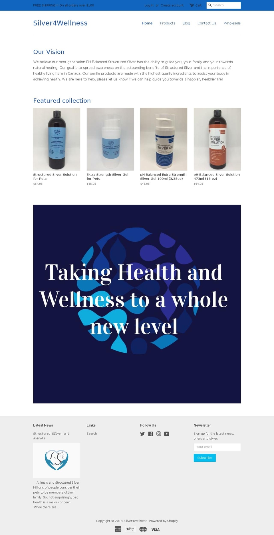 silver4wellness.com shopify website screenshot