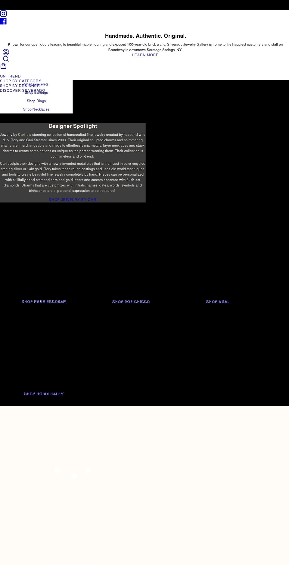 silveradosaratoga.com shopify website screenshot