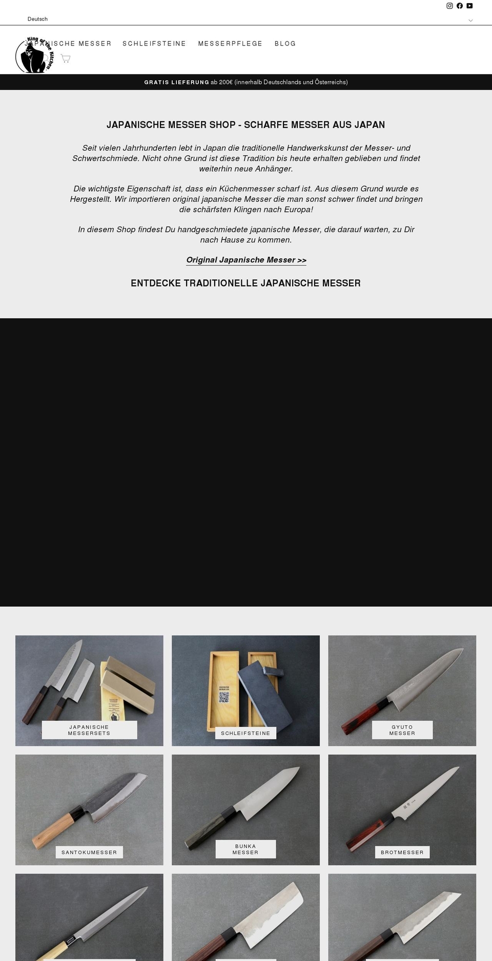 silverback-knives.com shopify website screenshot