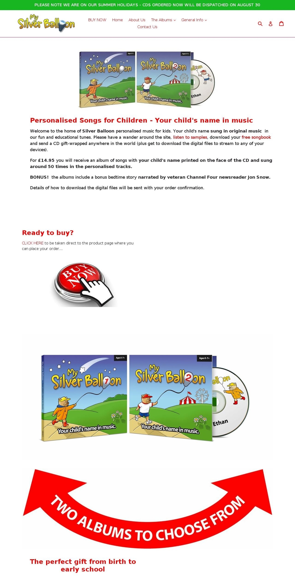 Silver Balloon UK Live Shopify theme site example silverballoon.com