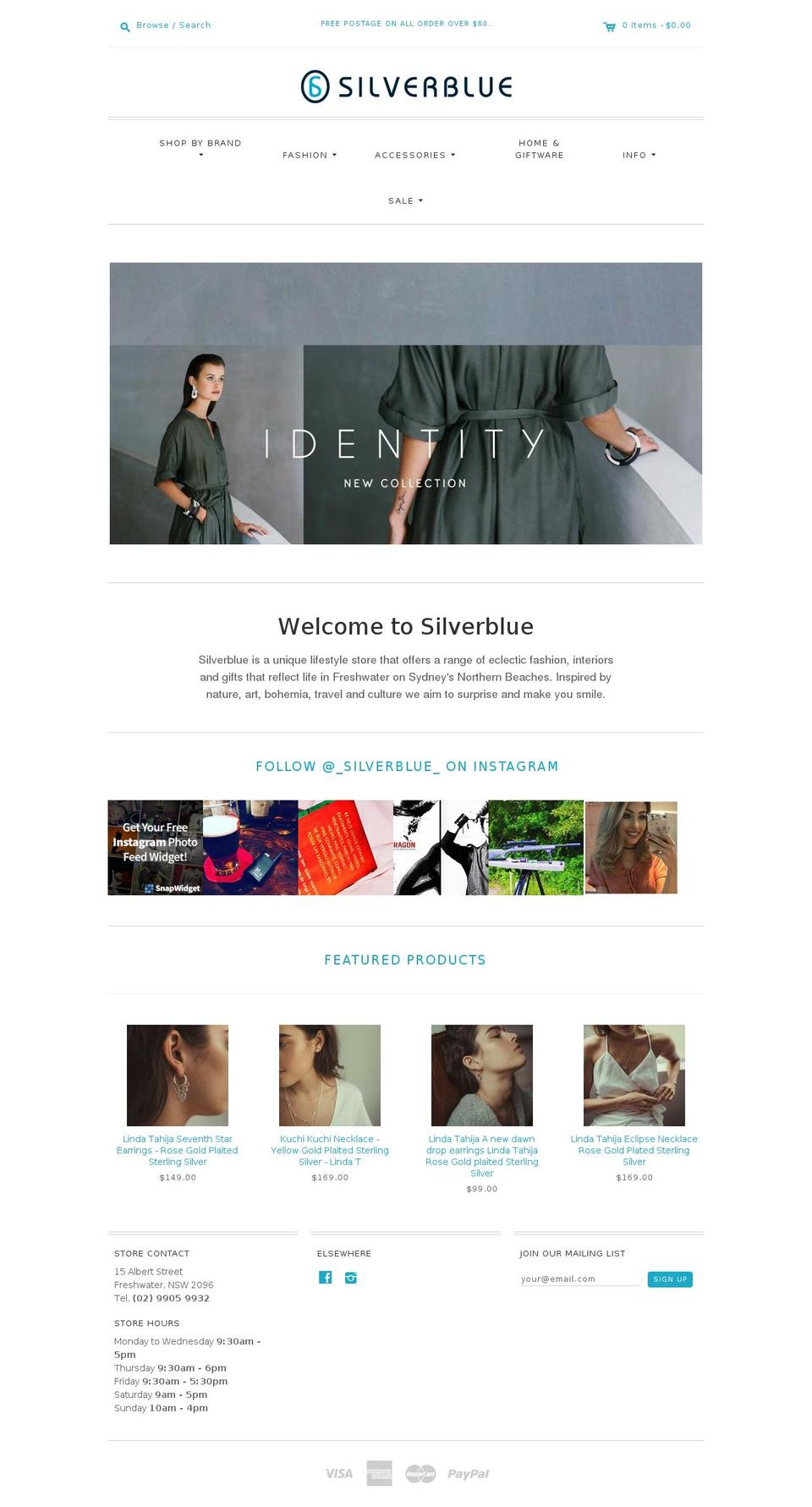 silverblue.org.au shopify website screenshot