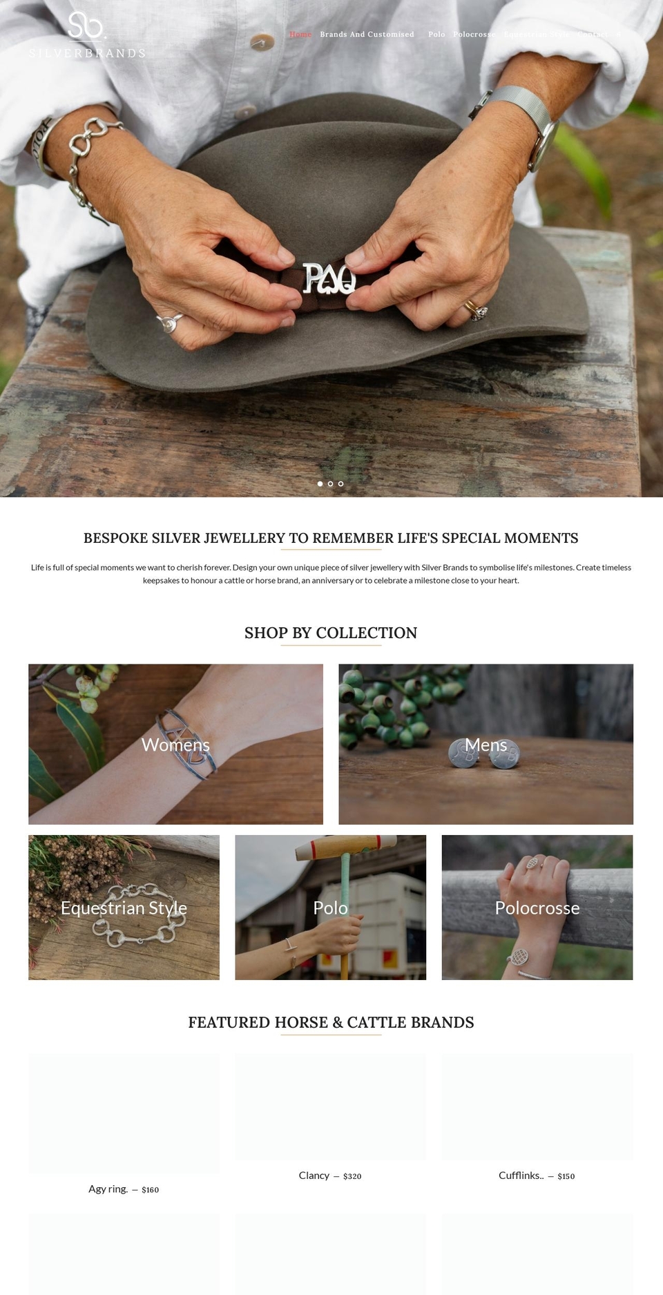 silverbrands.com.au shopify website screenshot