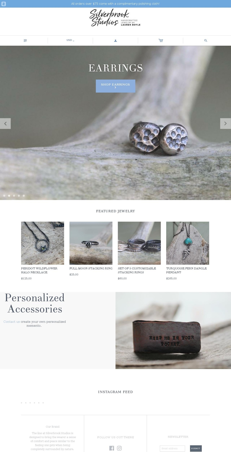 silverbrookstudios.com — Shopify storefront screenshot