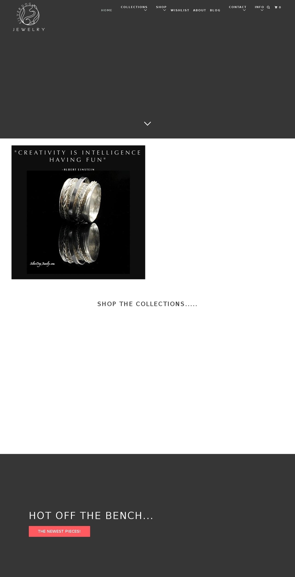 silverdogjewelry.com — Shopify storefront screenshot
