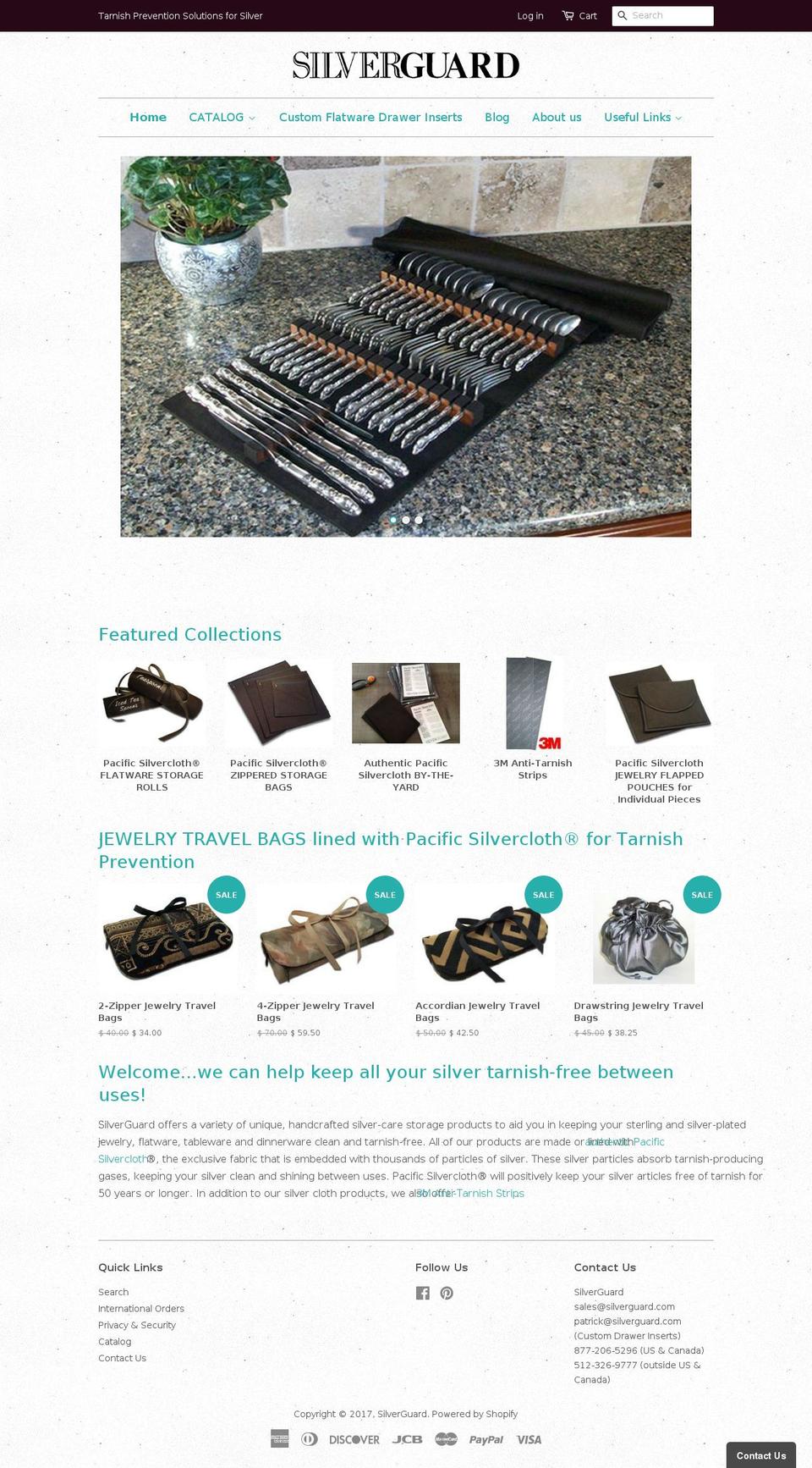 silverguard.com shopify website screenshot