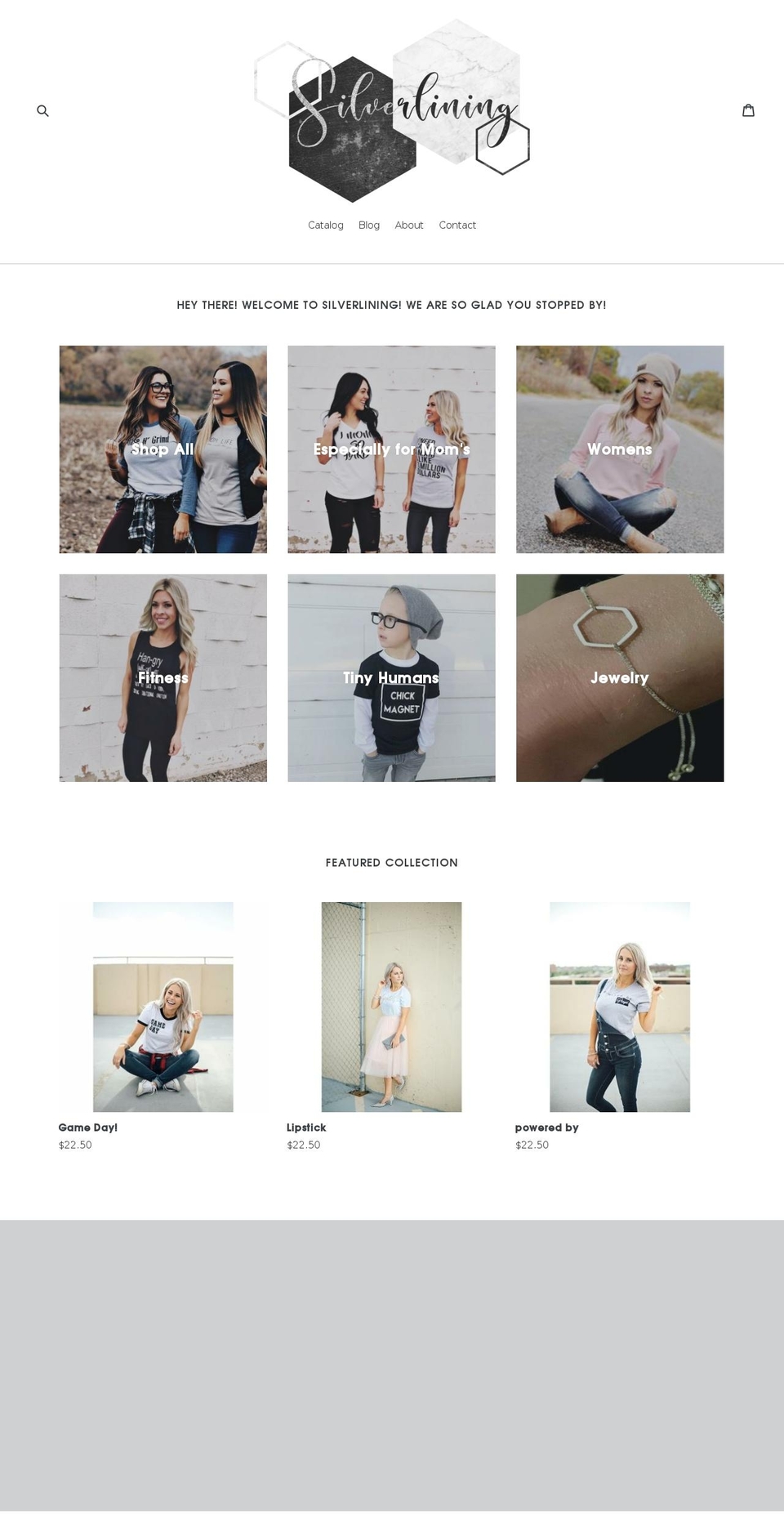 silverliningsco.com — Shopify storefront screenshot