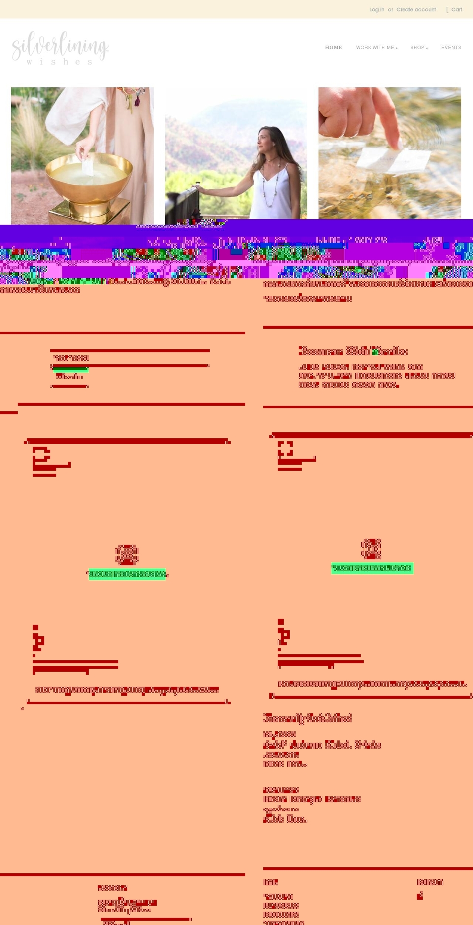 silverliningwishes.com shopify website screenshot