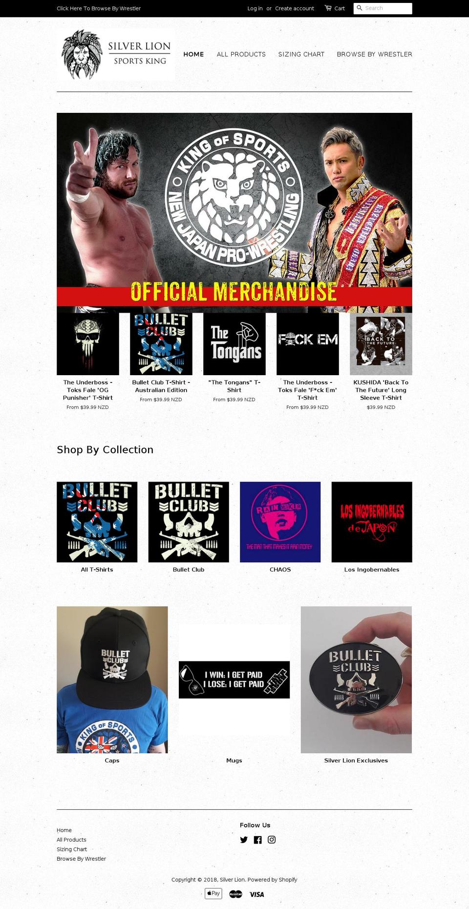 silverlionsportsking.com shopify website screenshot