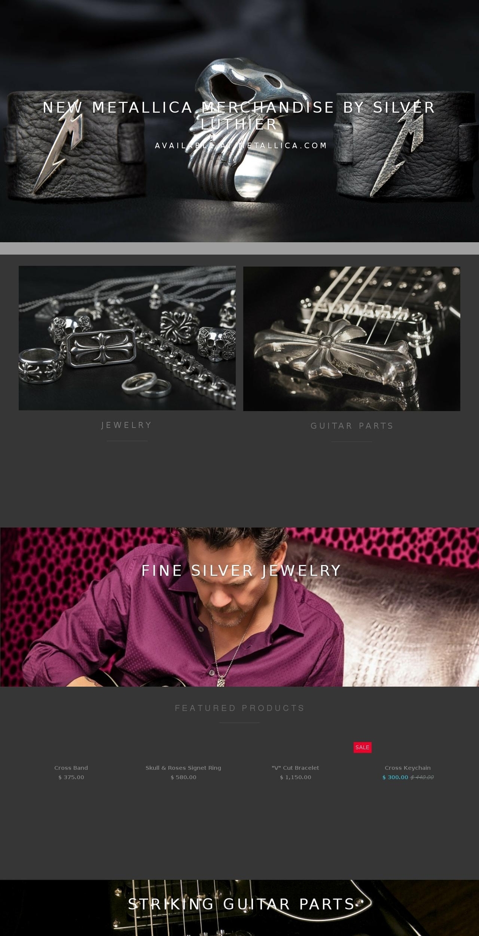 silverluthier.com shopify website screenshot