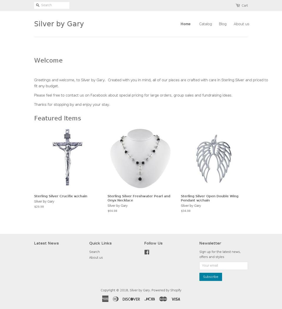 silvermemoriesjewelry.com — Shopify storefront screenshot