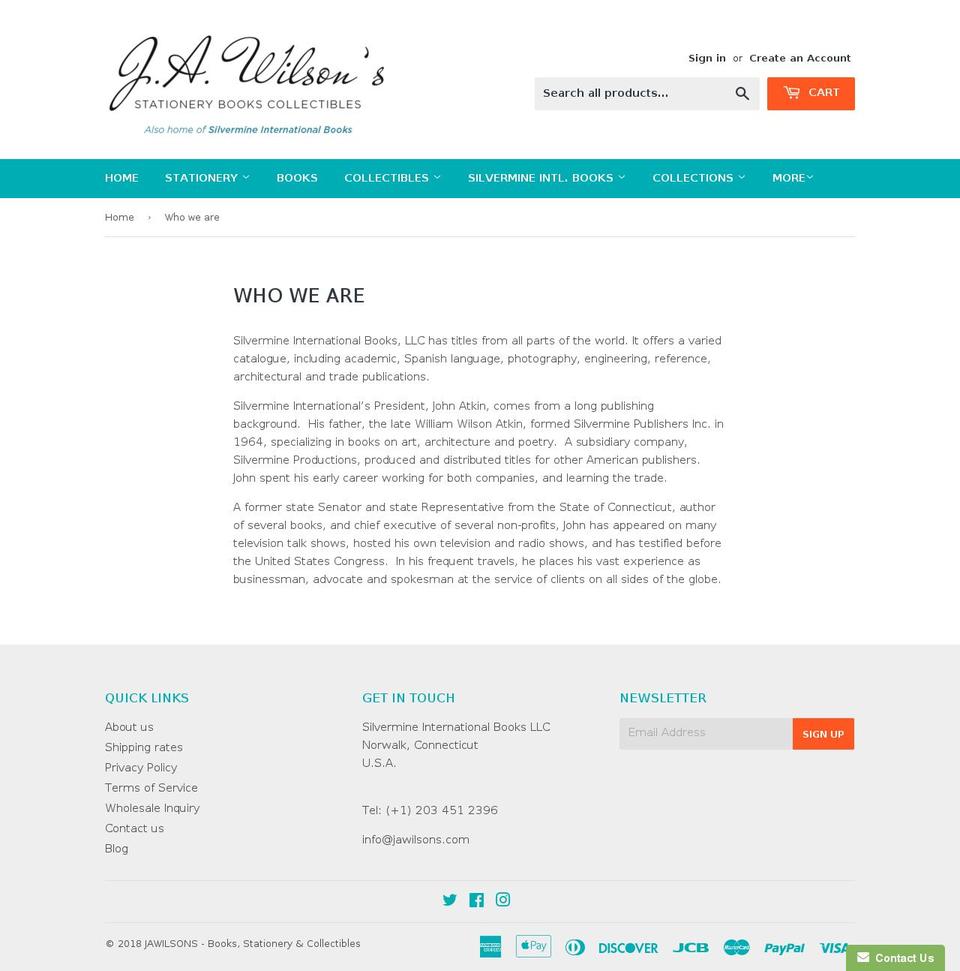 silverminebooks.com — Shopify storefront screenshot