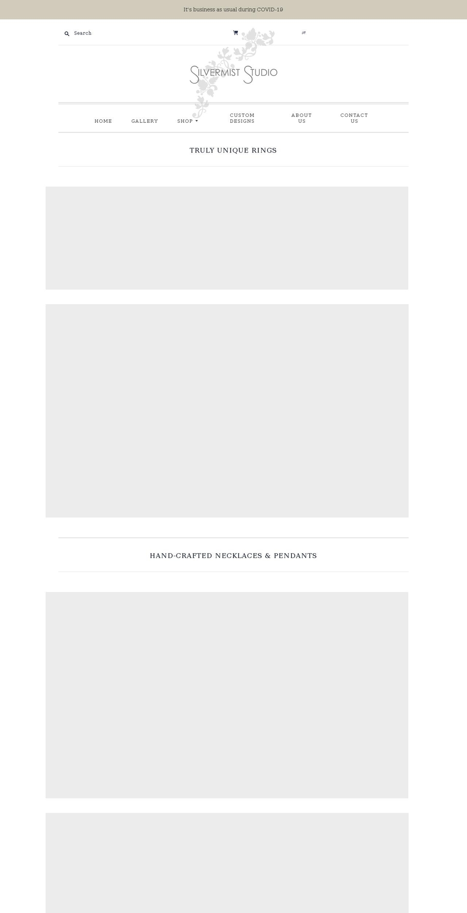 silvermiststudio.com.au shopify website screenshot