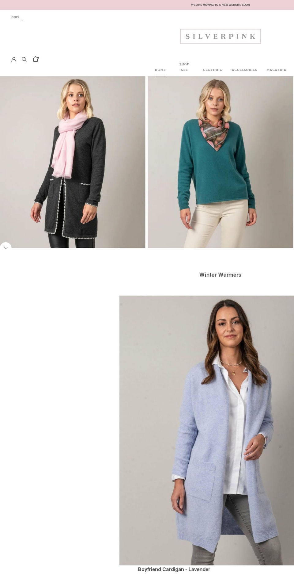 silverpink.co.uk shopify website screenshot