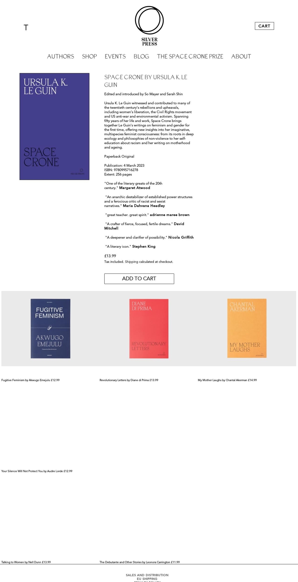 silverpress.org shopify website screenshot