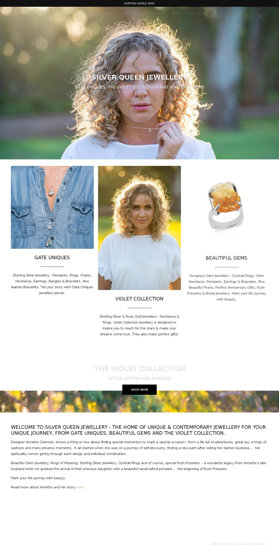 silverqueen.com.au shopify website screenshot