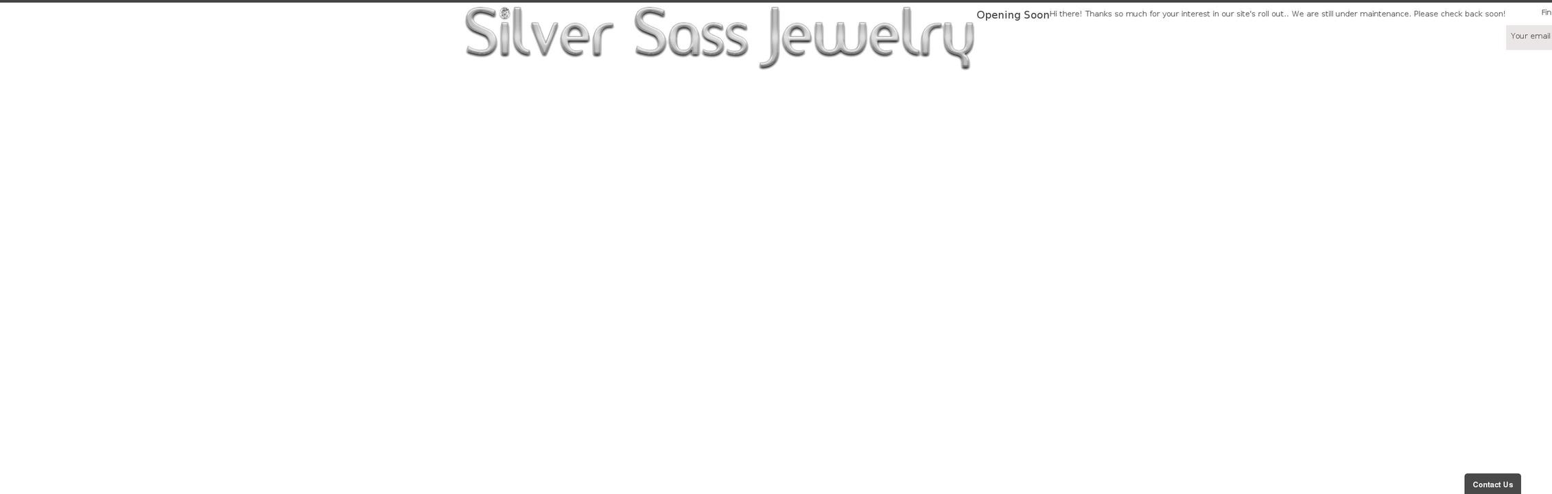 silversassjewelry.com shopify website screenshot