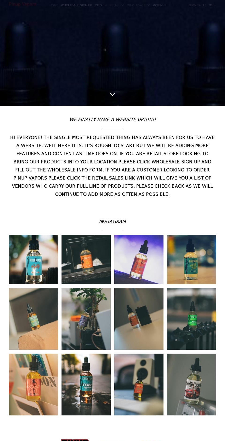 silverscreenvapor.com — Shopify storefront screenshot
