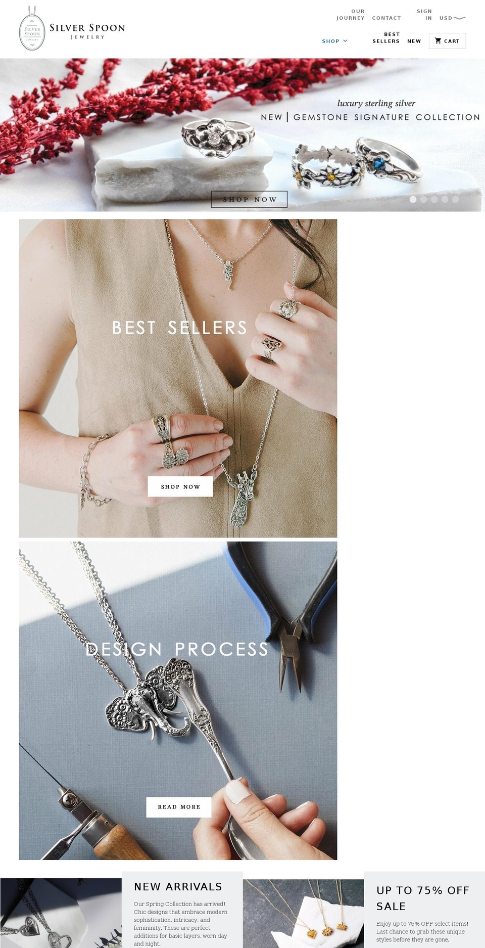 silverspooncompany.com shopify website screenshot