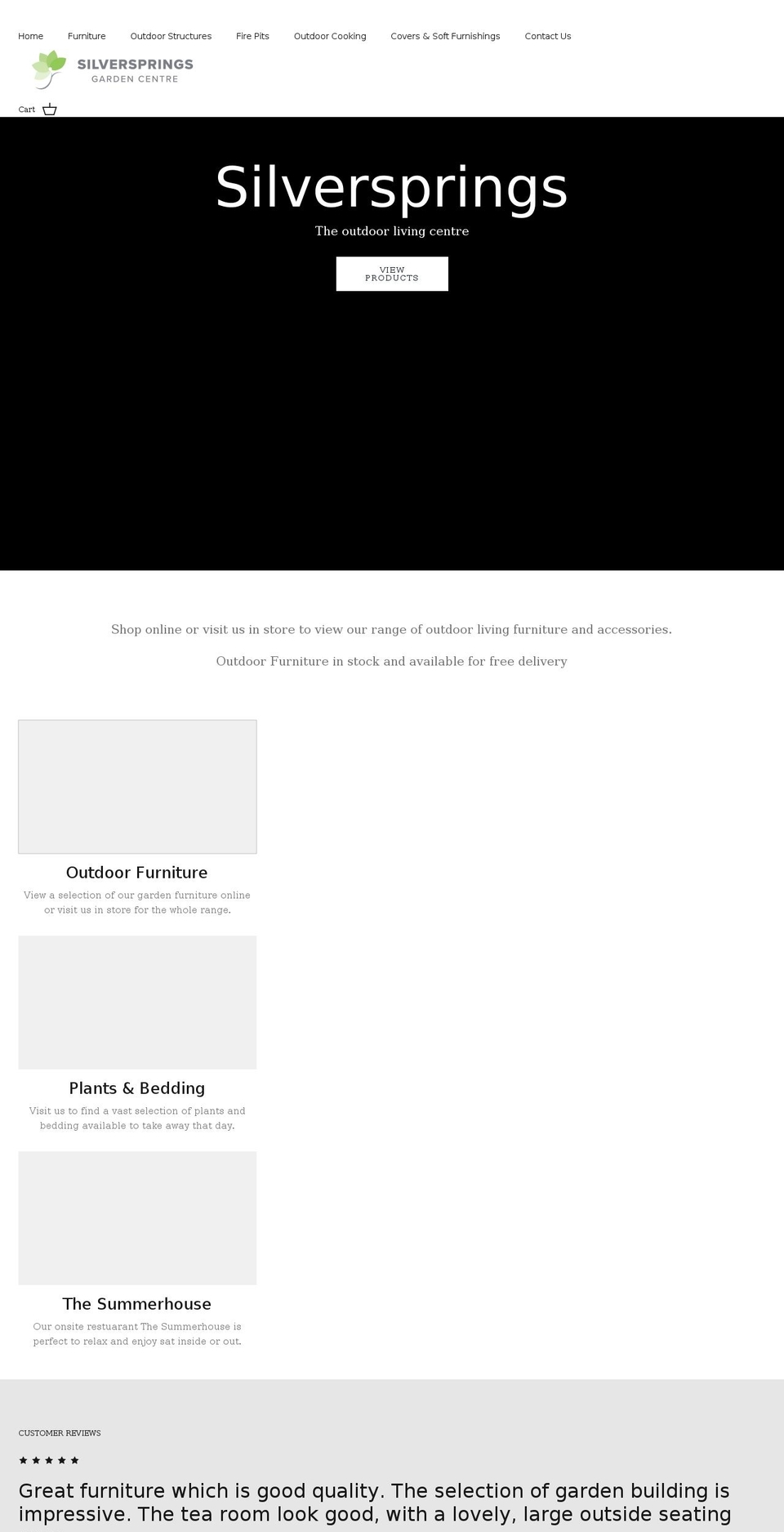 silverspringsgc.co.uk shopify website screenshot