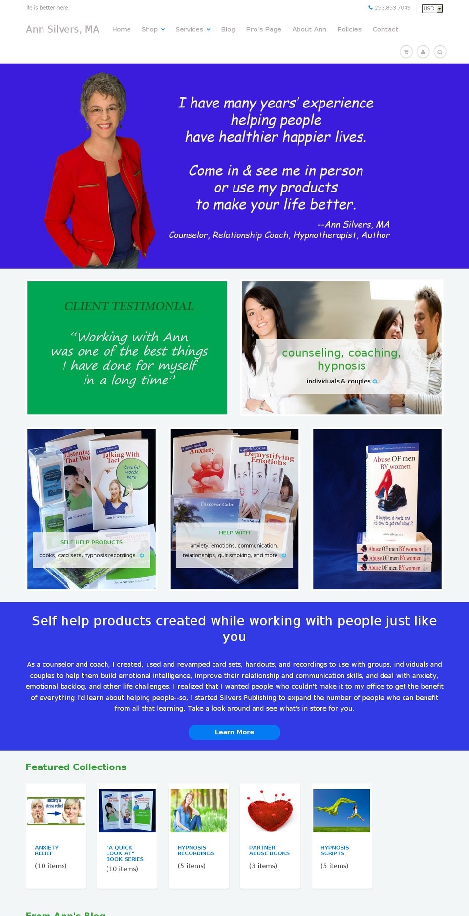 silverspublishing.com — Shopify storefront screenshot