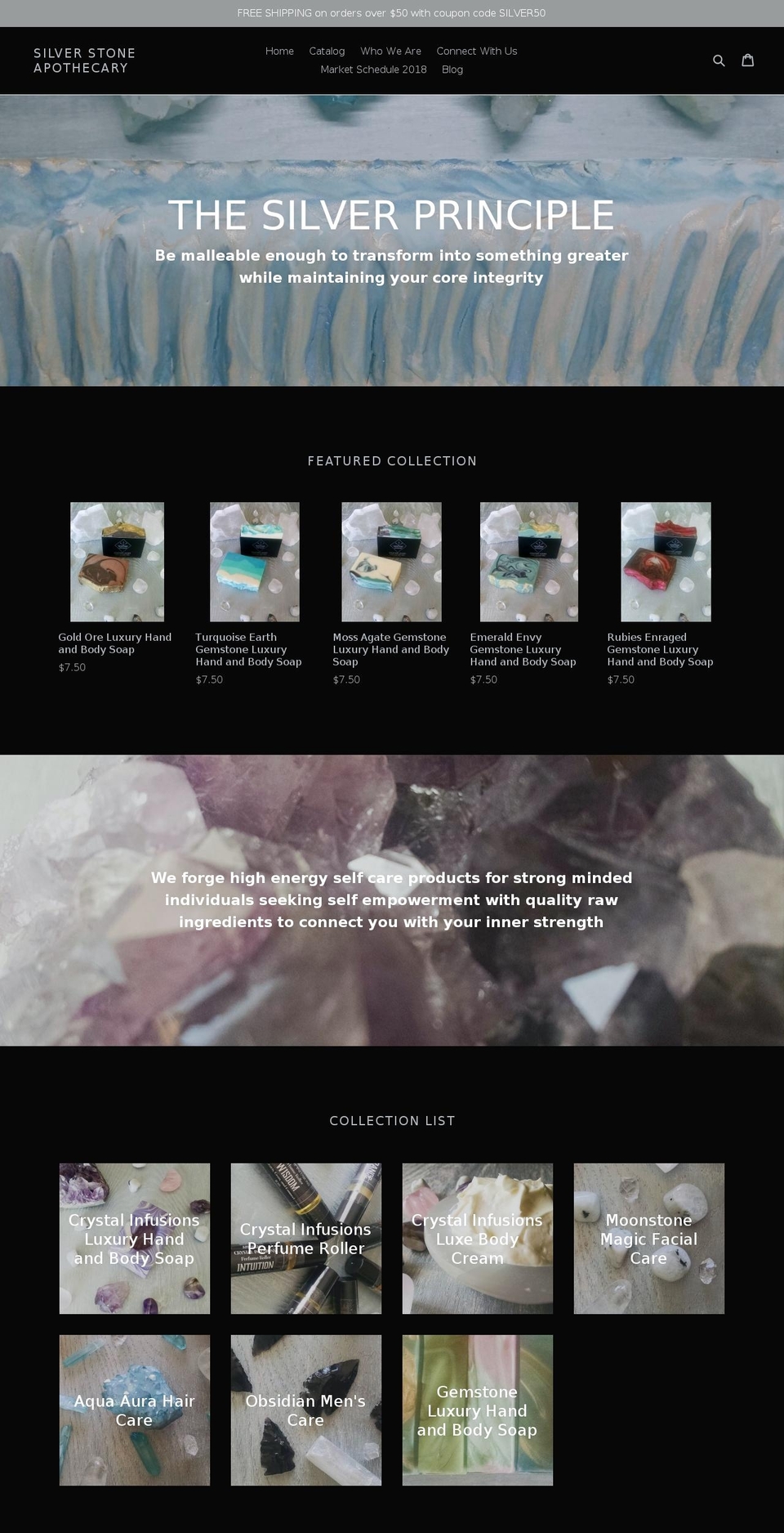 silverstoneapothecary.com — Shopify storefront screenshot