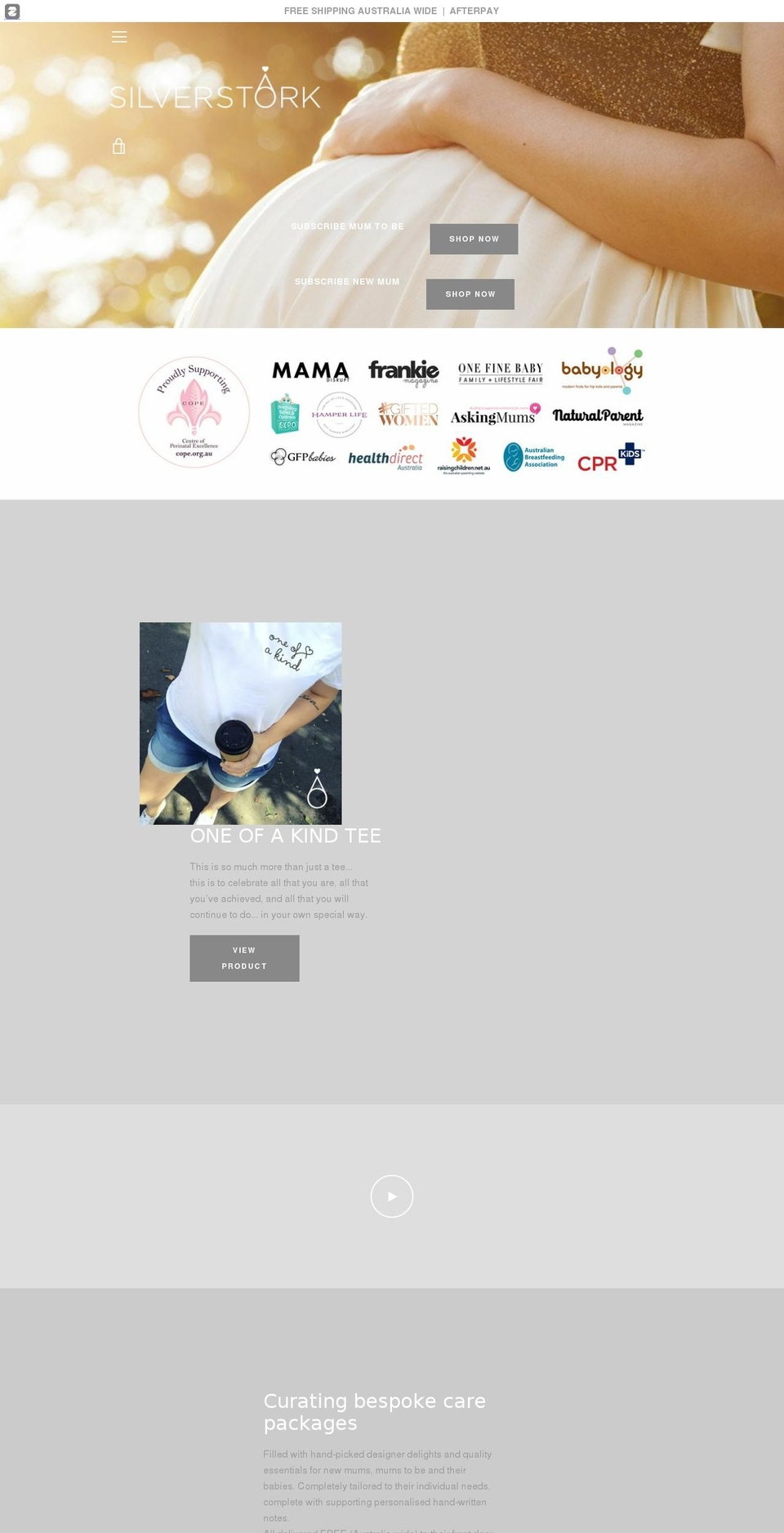 silverstork.com.au shopify website screenshot