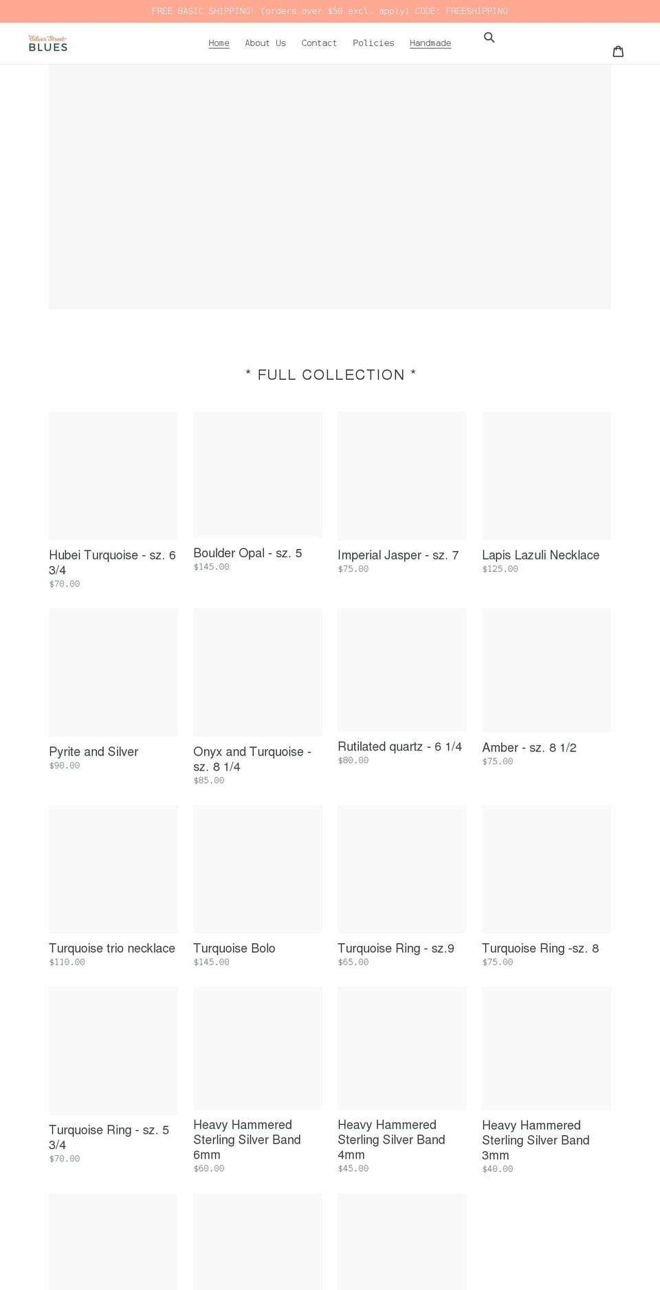 silverstreetblues.com shopify website screenshot