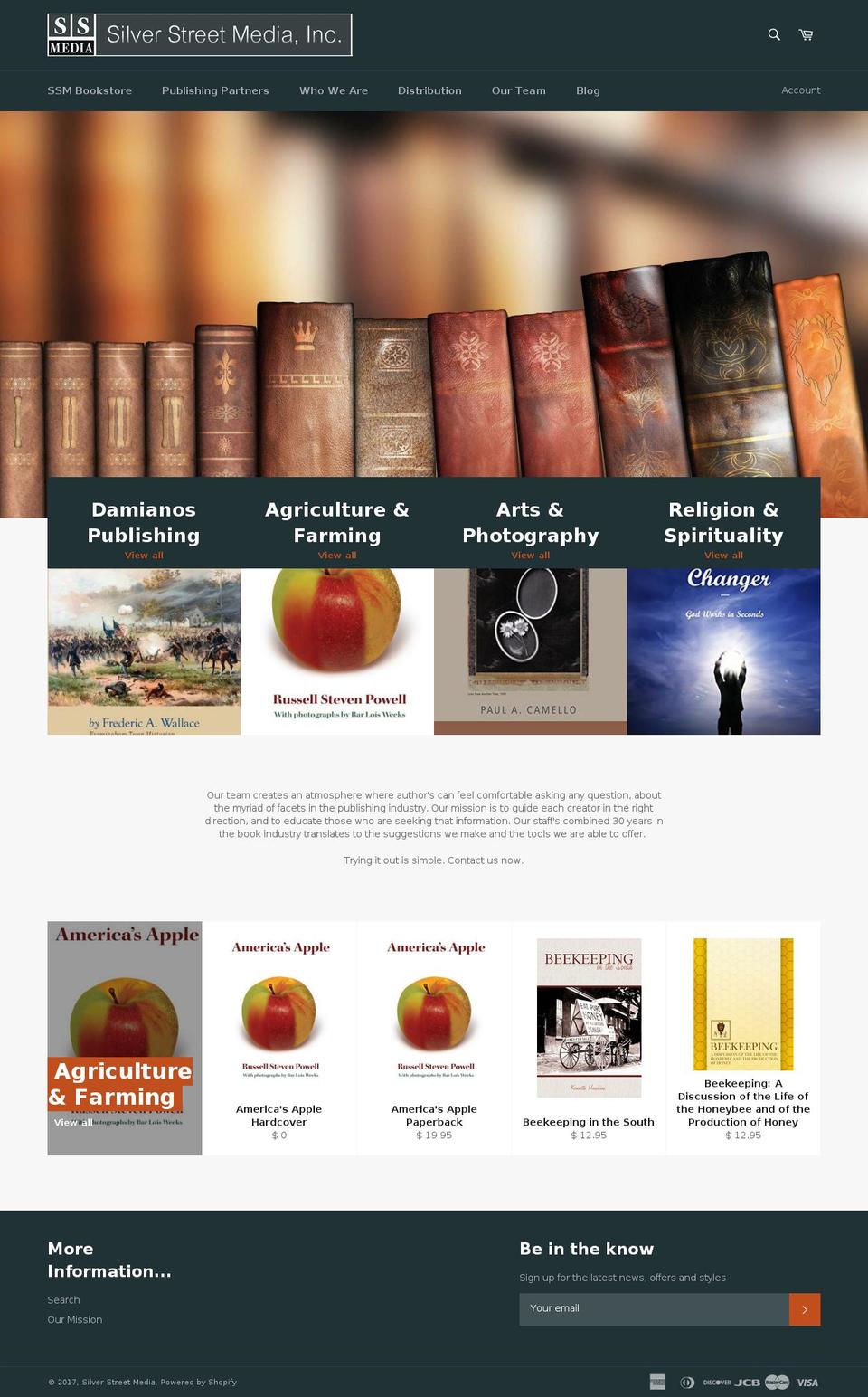 silverstreetmedia.com shopify website screenshot