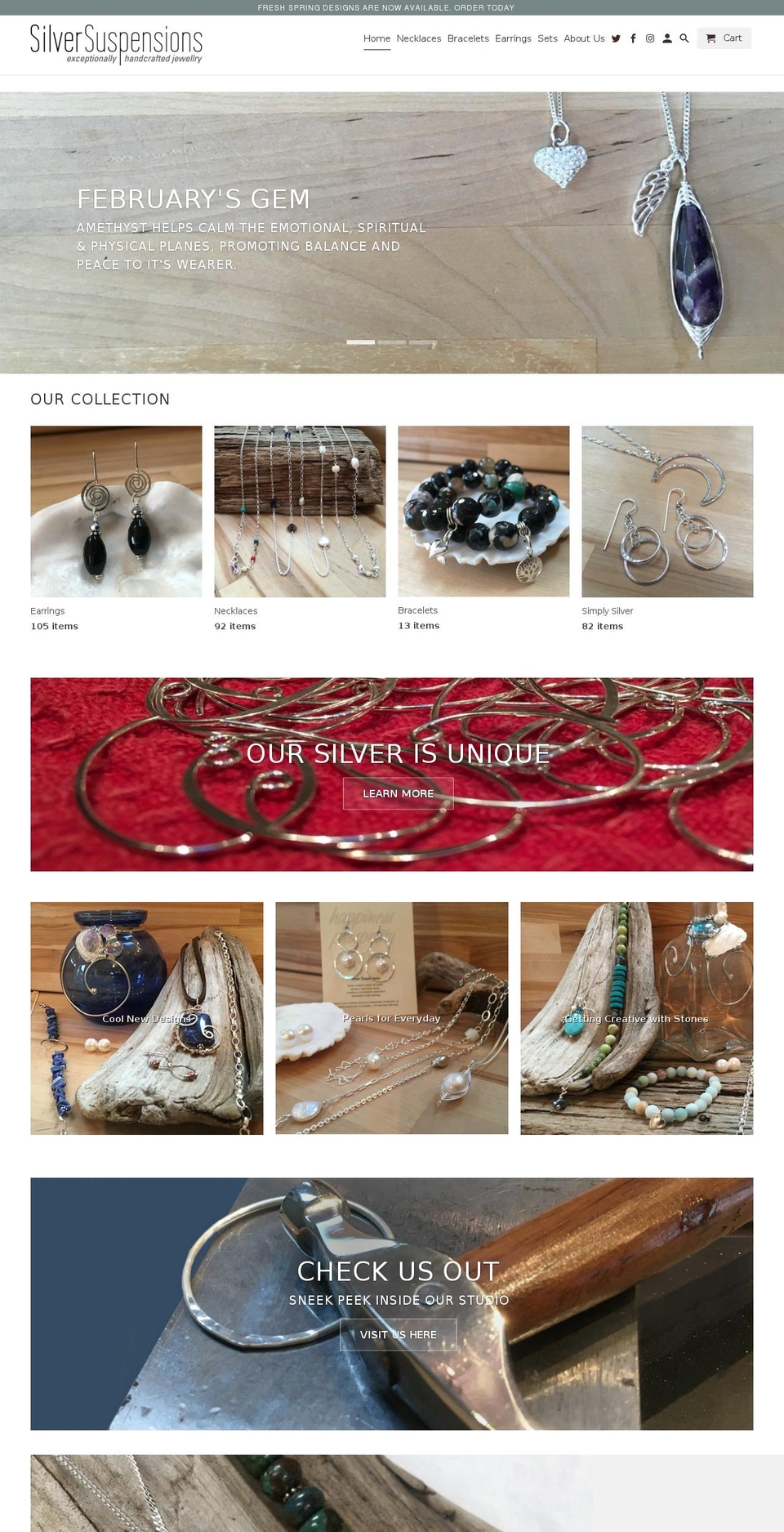 silversuspensions.com shopify website screenshot