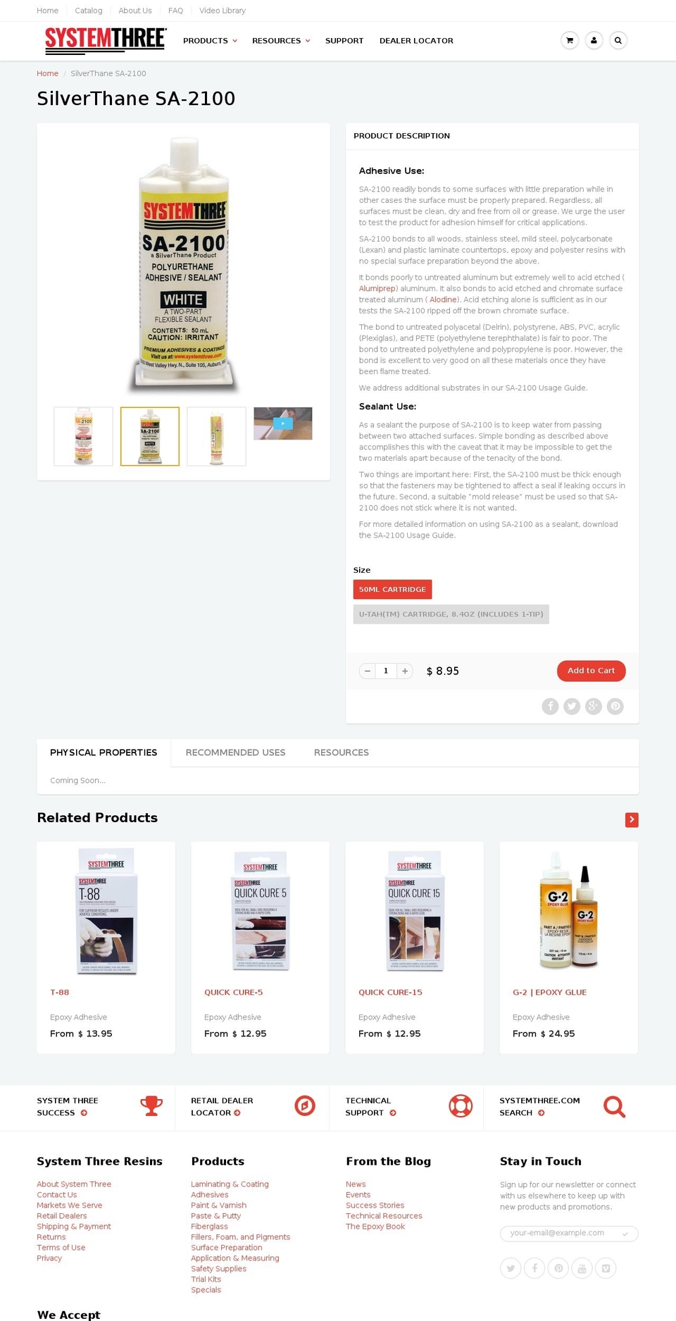 silverthane.com — Shopify storefront screenshot