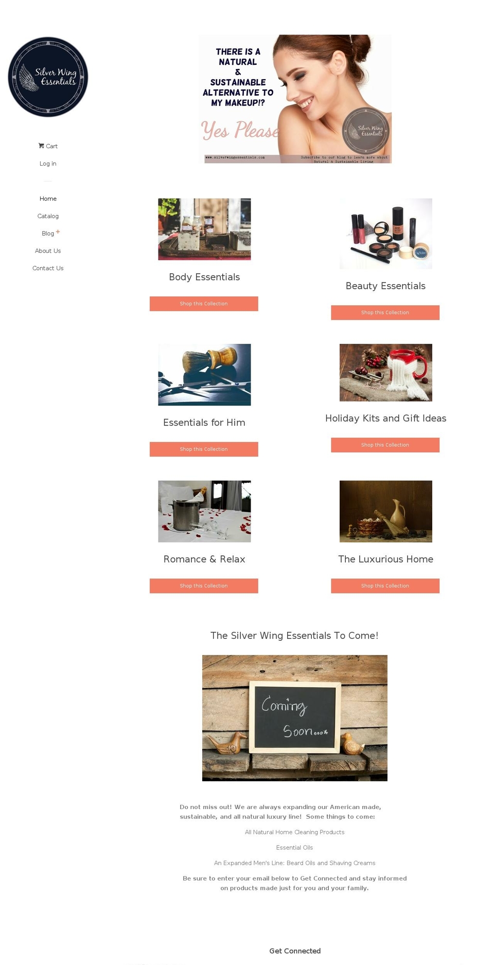 silverwingessentials.com shopify website screenshot