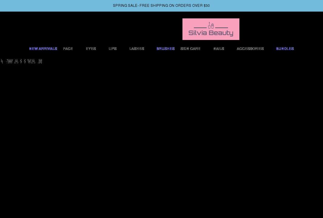 silviabeauty.net shopify website screenshot